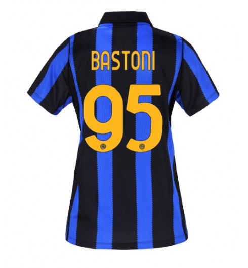 Inter Milan Alessandro Bastoni #95 Domácí Dres pro Dámské 2026-27 Krátký Rukáv Inter Milan Alessandro Bastoni #95 Domácí Dres pro Dámské 2026-27 Krátký Rukáv